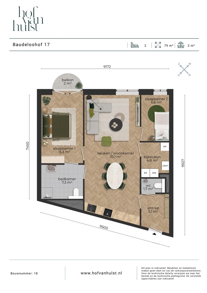 Foto 2 van Baudeloohof 17