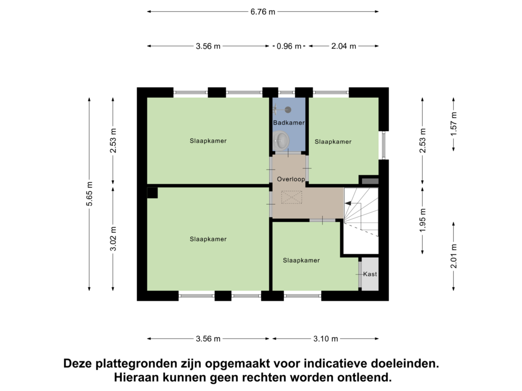 Bekijk plattegrond van Eerste Verdieping van Vendelierstraat 7