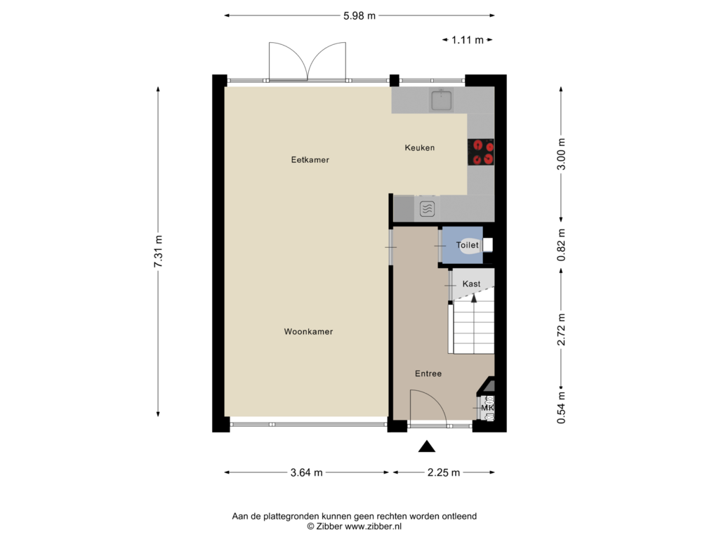 View floorplan of Begane Grond of Bryhoekstraat 36