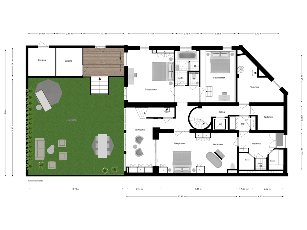 Bekijk plattegrond van SOUTERAIN van Van Eeghenstraat 57