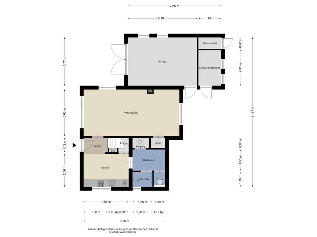 Bekijk plattegrond van Begane Grond van Ree 62