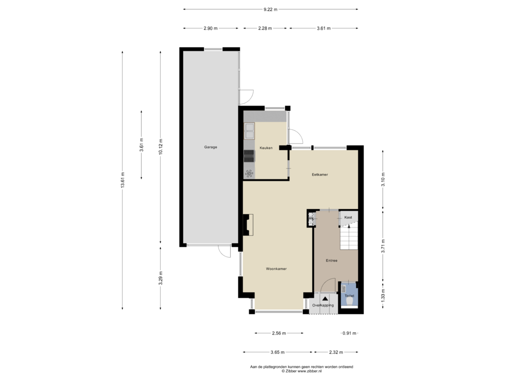 Bekijk plattegrond van Begane Grond van Couperuslaan 149