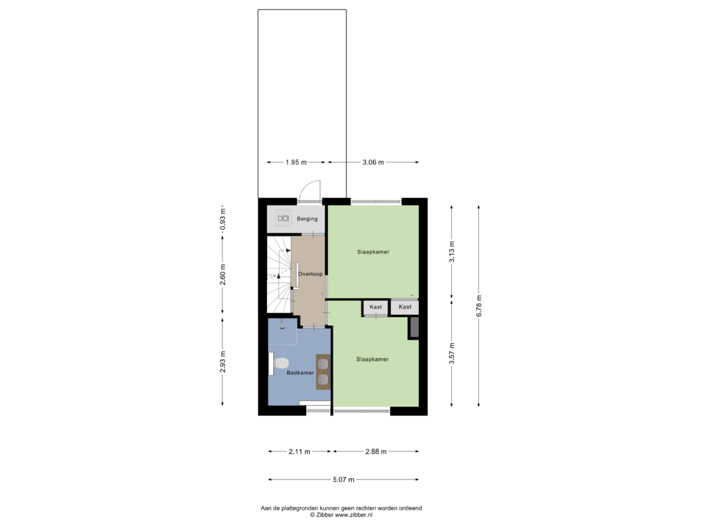 Bekijk plattegrond van Eerste Verdieping van Twekkelerweg 81