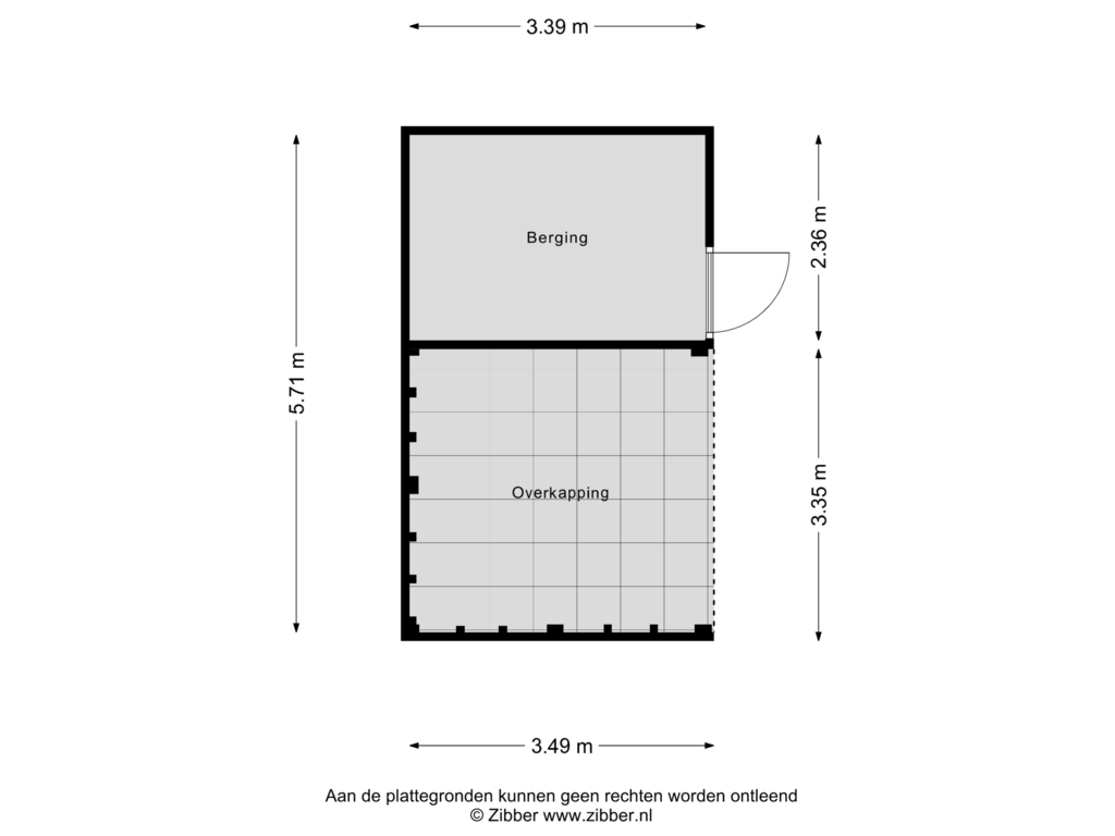 Bekijk plattegrond van Berging van Twekkelerweg 81