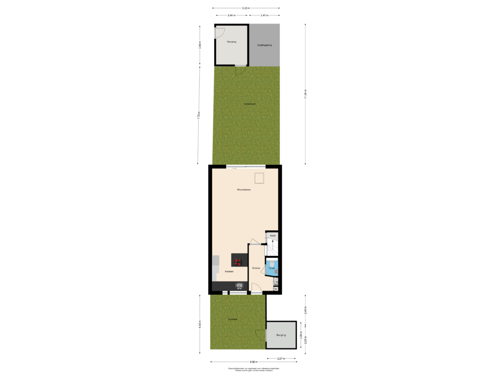 View floorplan of Situatie of Ypesteinerlaan 66