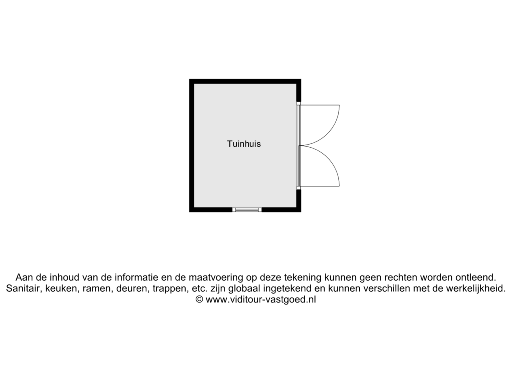 View floorplan of Tuinhuis of Ekelstraat 17