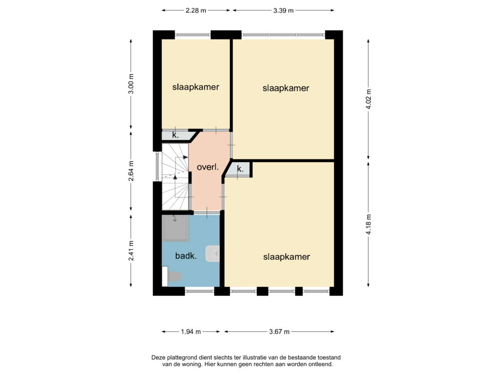 View floorplan of verdieping of Rijksweg Noord 171