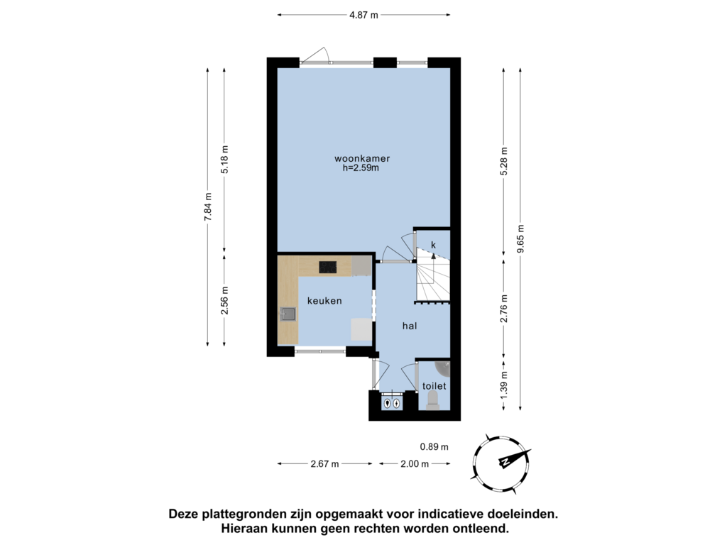 Bekijk plattegrond van Begane grond van Paletstraat 11