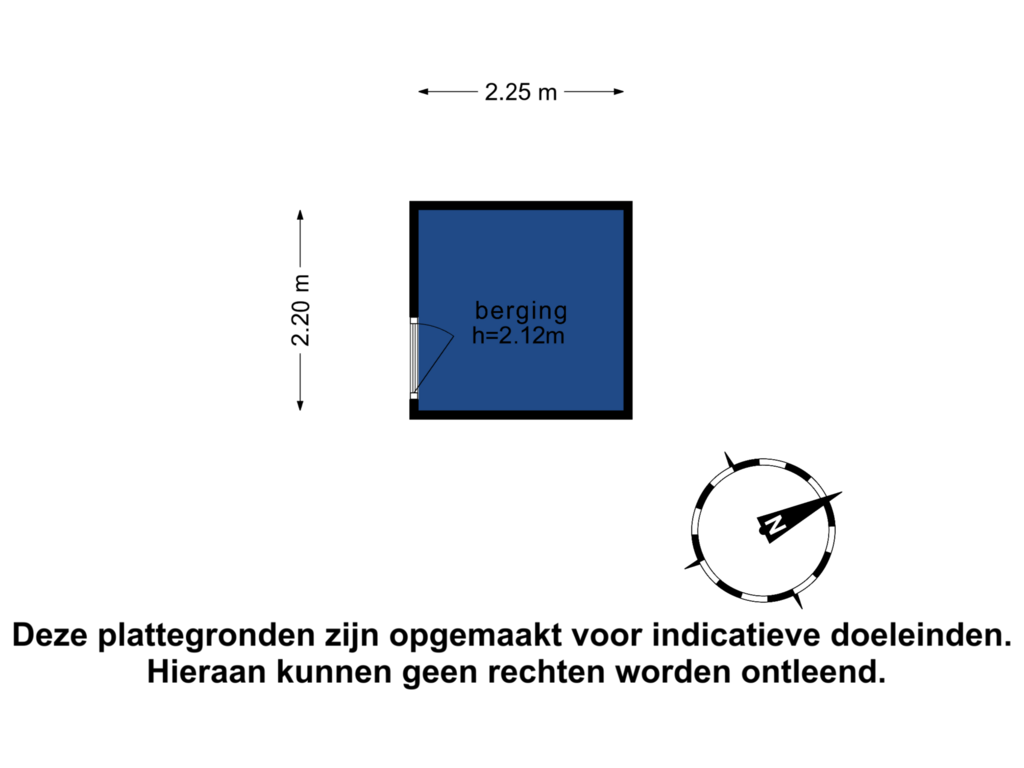 Bekijk plattegrond van Berging van Paletstraat 11