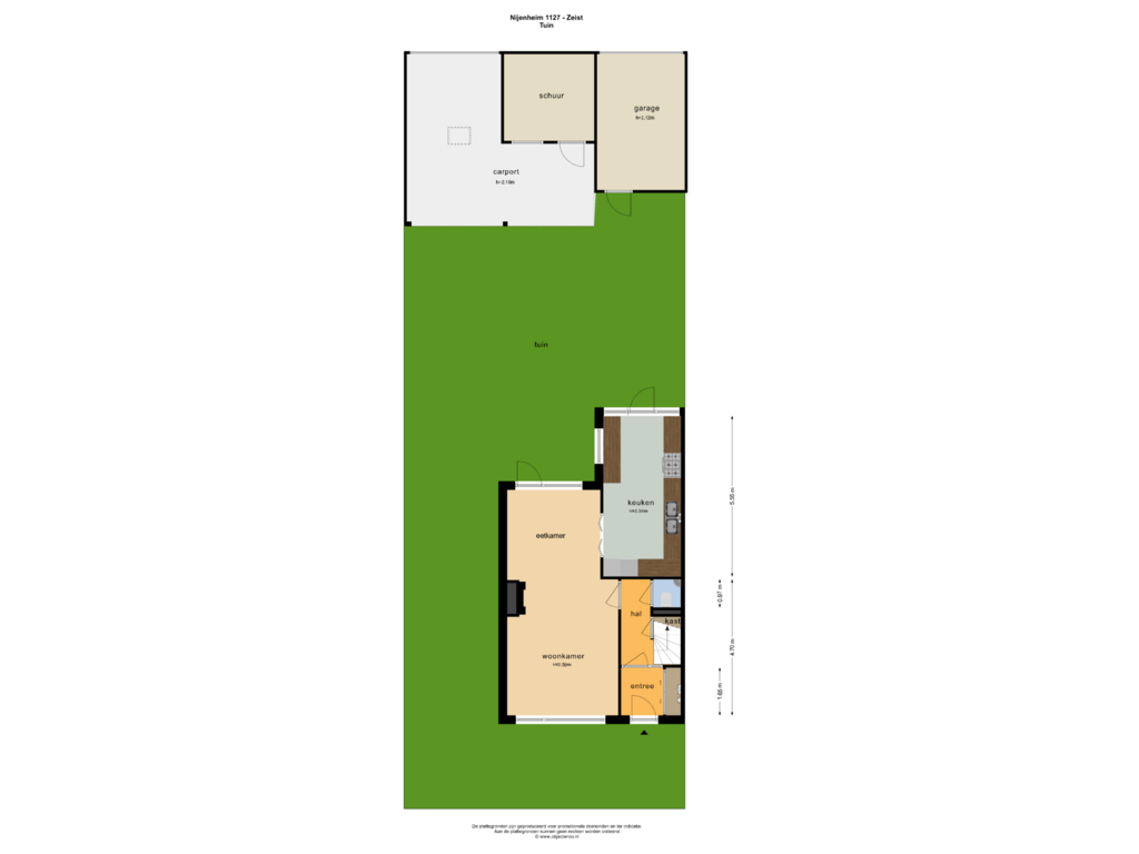 Bekijk plattegrond van TUIN van Nijenheim 1127