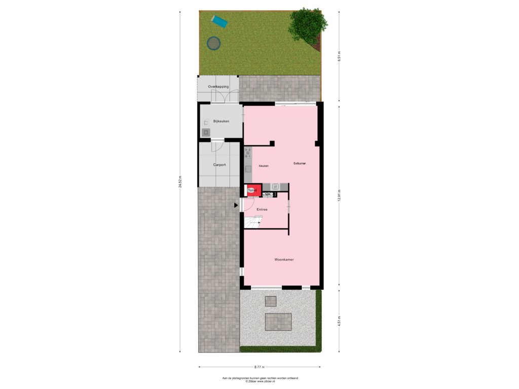 View floorplan of Begane Grond  Tuin of Op de Keppels 38