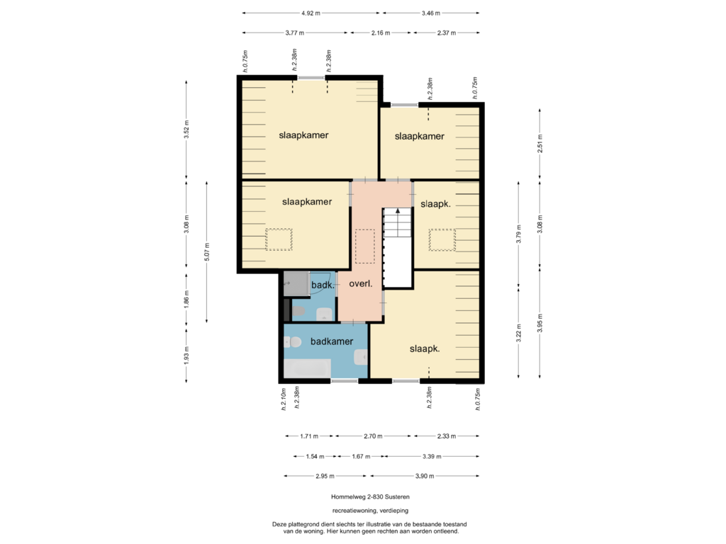 View floorplan of verdieping of Hommelweg 2-R830