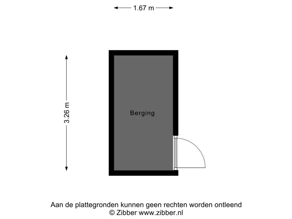 Bekijk plattegrond van Berging van Auroralaan 59