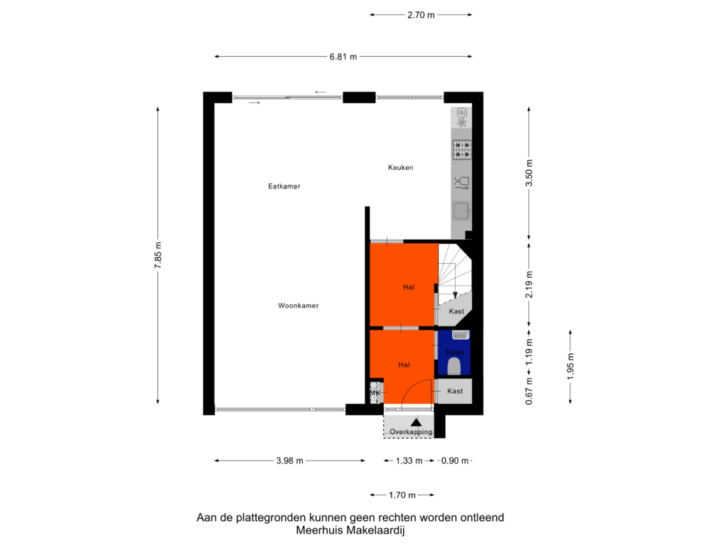 View floorplan of Begane Grond of Domusoord 8