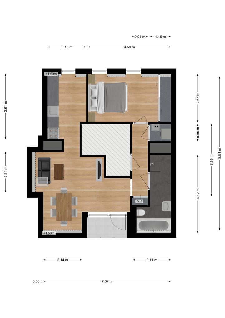 Foto 19 van Hazestraat 6-F