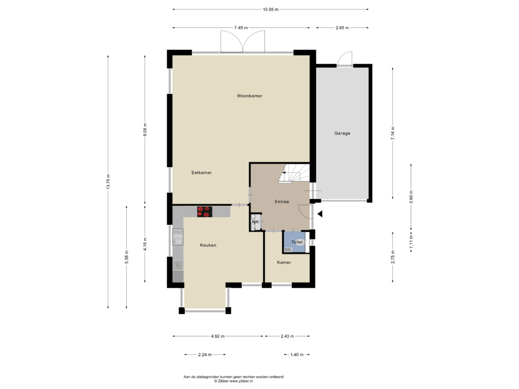 Bekijk plattegrond van Begane Grond van Eifel 21