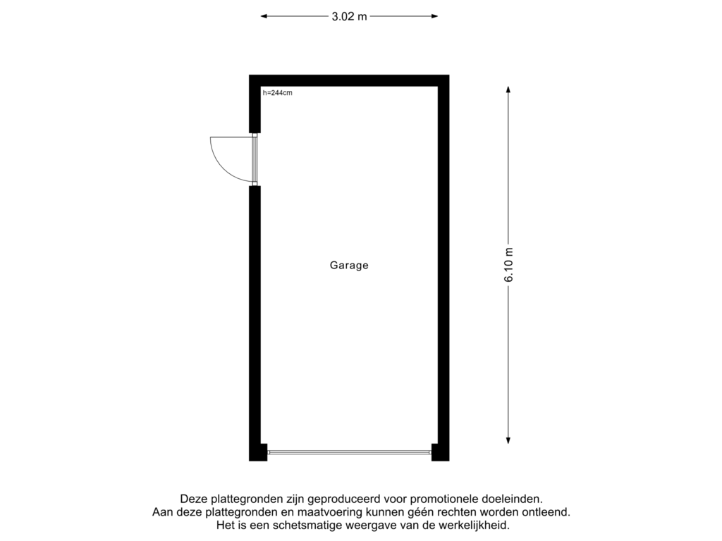 Bekijk plattegrond van Garage van Woelse Donk 47