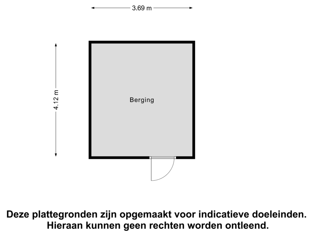 View floorplan of Berging of Picassoweg 81