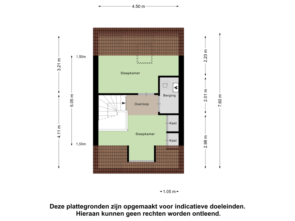 Bekijk plattegrond van Tweede Verdieping van Zusterhof 6