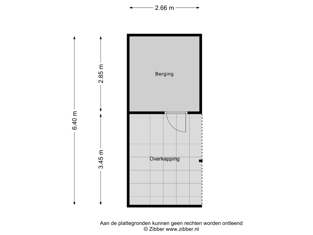 Bekijk plattegrond van Berging van Wilhelminastraat 34