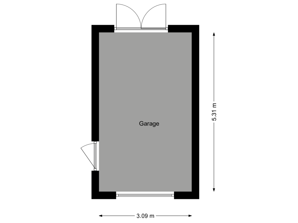 Bekijk plattegrond van Garage van Lekkade 44