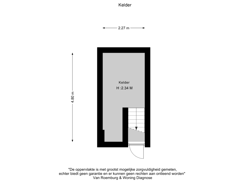 Bekijk plattegrond van Kelder van Prins Florislaan 5