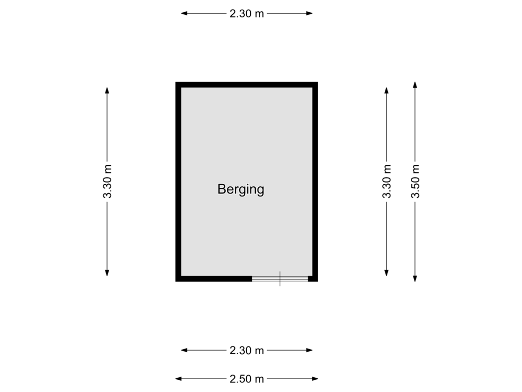 Bekijk plattegrond van Berging van Haverhof 12