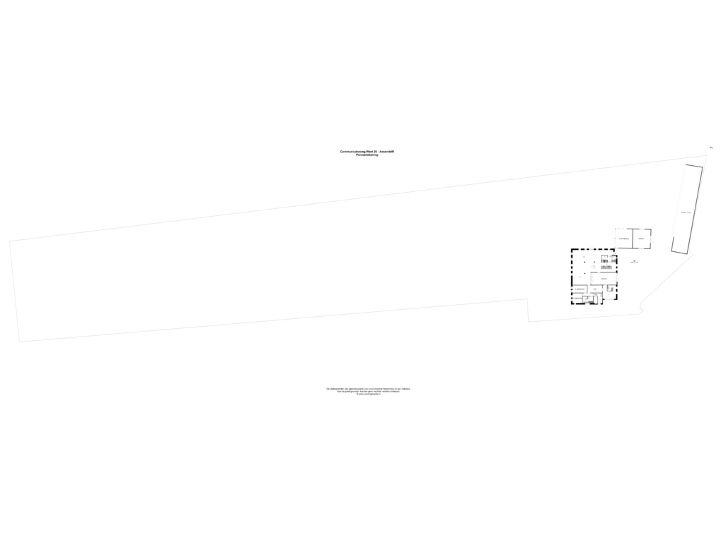 Bekijk plattegrond van Perceeltekening van Communicatieweg West 26