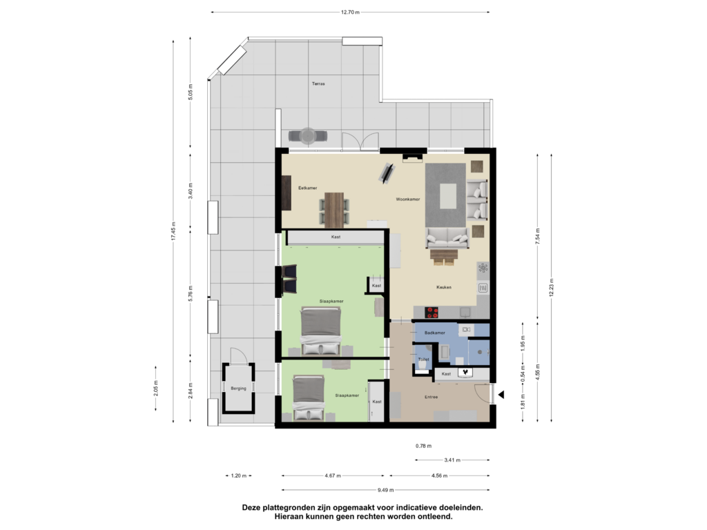 Bekijk plattegrond van Appartement van Klaverweide 48