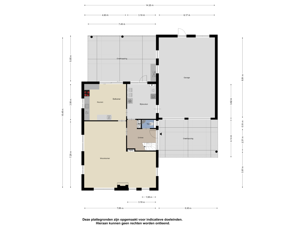 View floorplan of Begane Grond of Brinkstraat 22