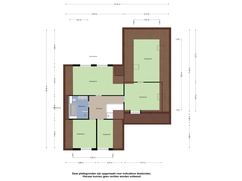 View floorplan of Eerste Verdieping of Brinkstraat 22