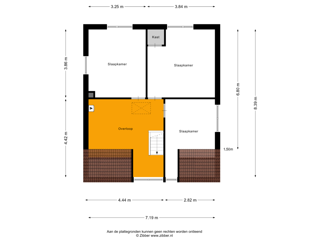 Bekijk plattegrond van Eerste Verdieping van Molendijk 68