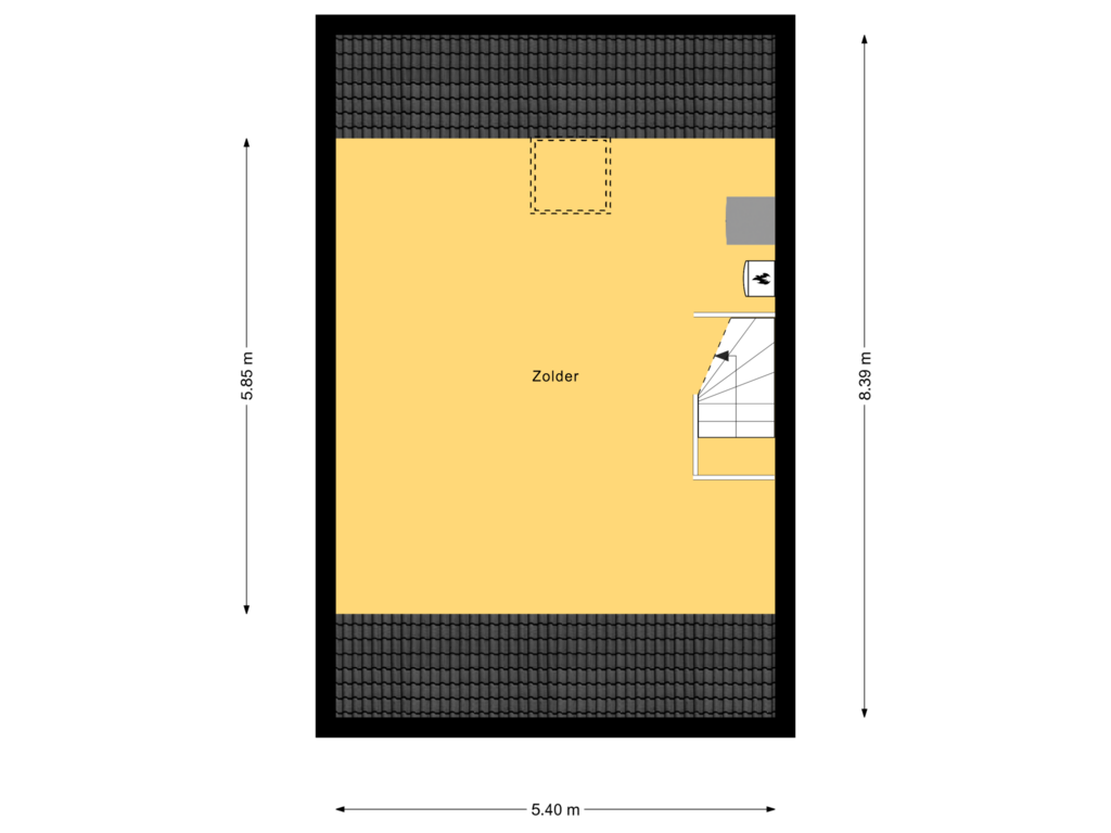 Bekijk plattegrond van 2e Verdieping van Sportlaan 10-A