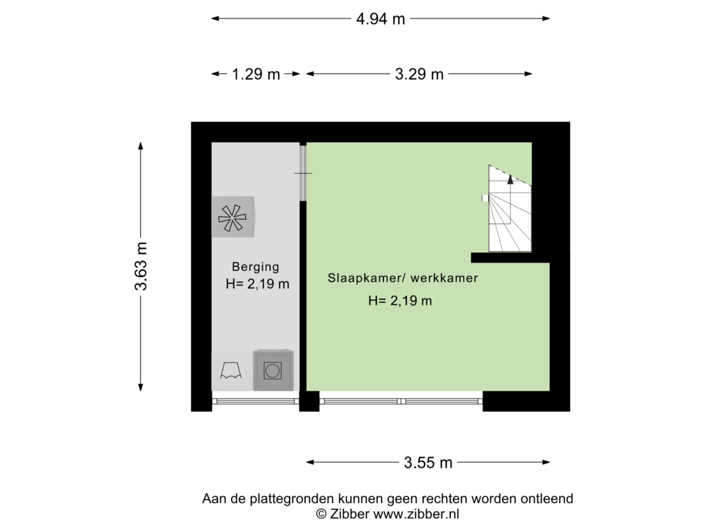 View floorplan of Souterrain of Everard Meysterweg 51-A