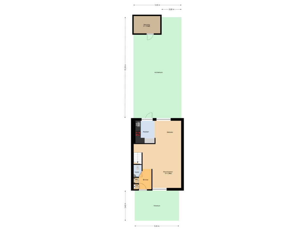 View floorplan of Situatie of Maaslaan 137