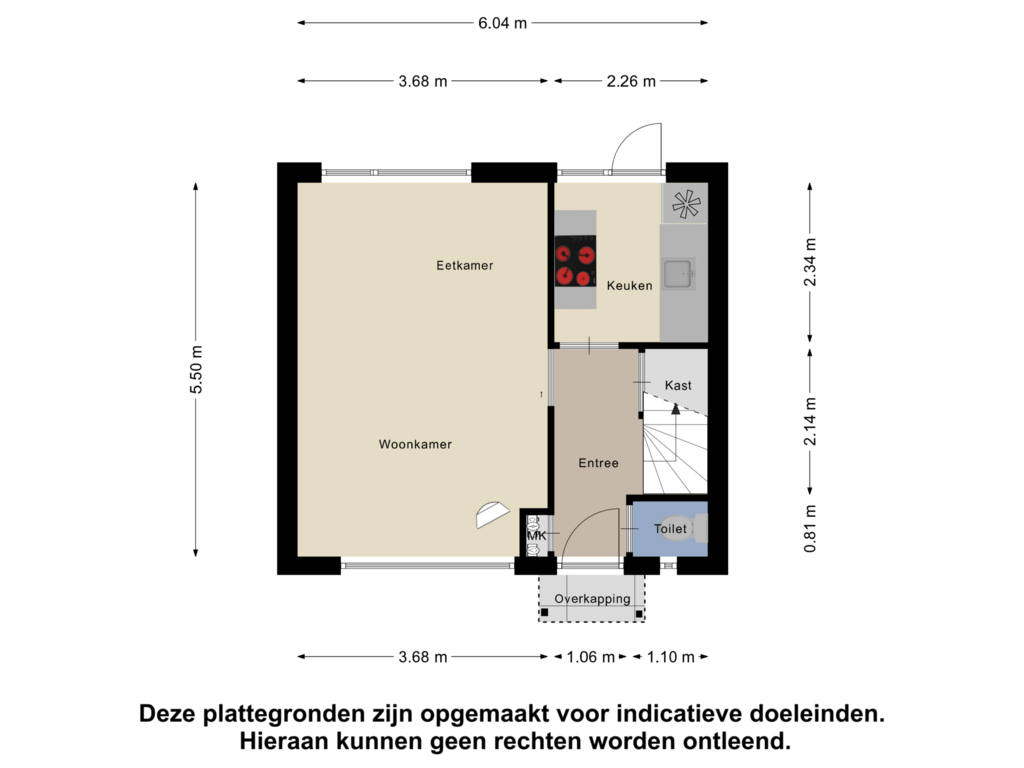 Bekijk plattegrond van Begane grond van Margrietstraat 7