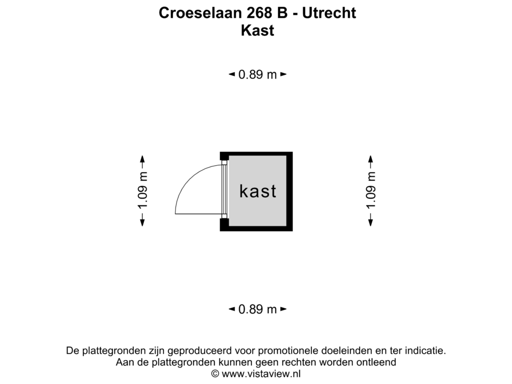 Bekijk plattegrond van KAST van Croeselaan 268-B