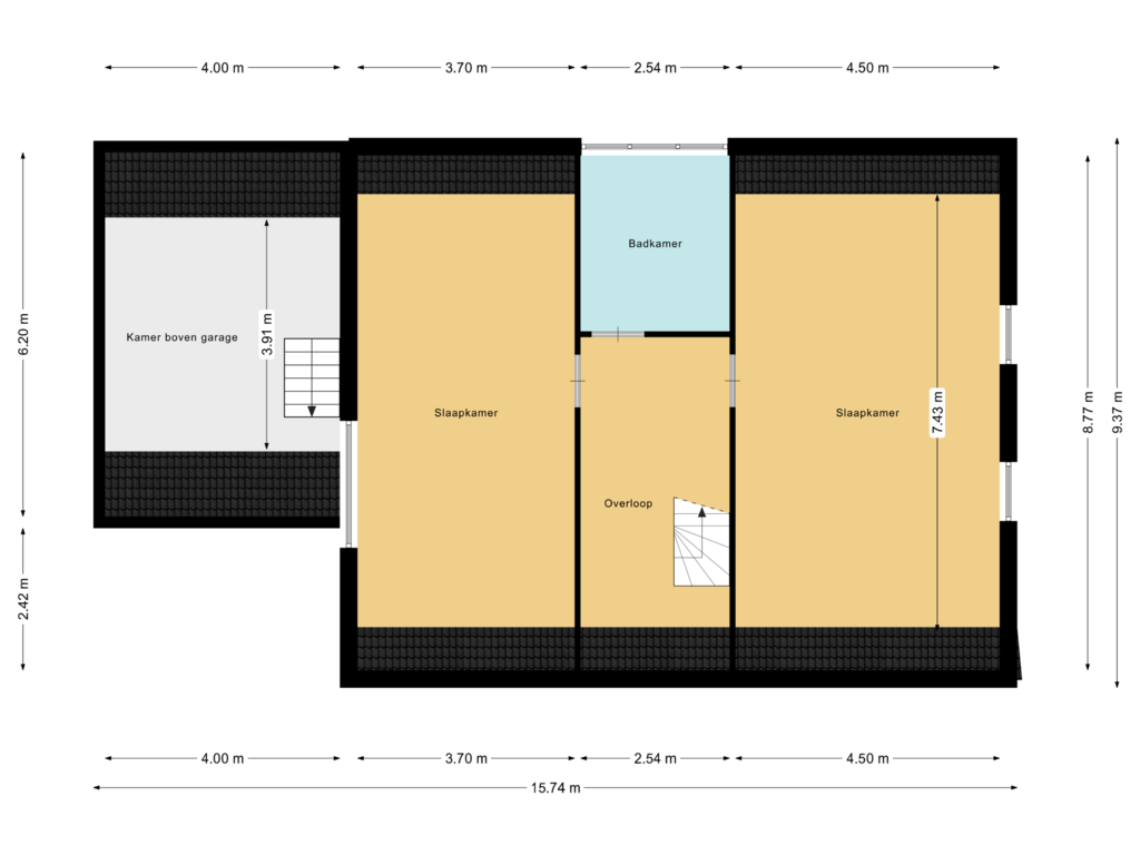 Bekijk plattegrond van Floor 1 van Korte Noordweg 4