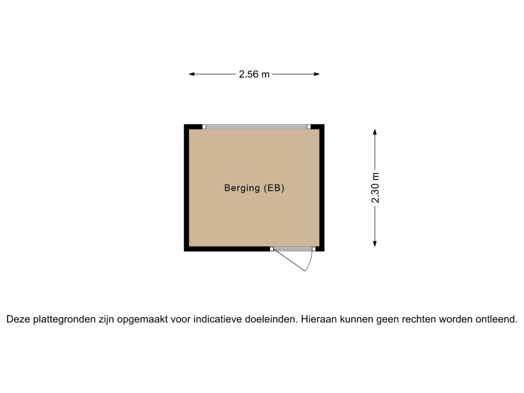 View floorplan of Berging of Plotinusstraat 33