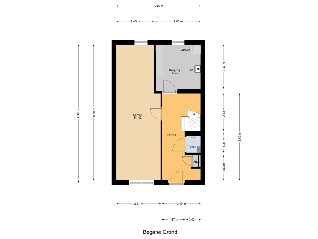 Bekijk plattegrond van Begane Grond van Terschellinglaan 21