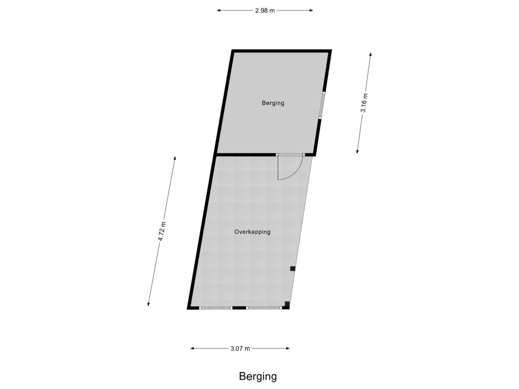 Bekijk plattegrond van Berging van Bosuil 45