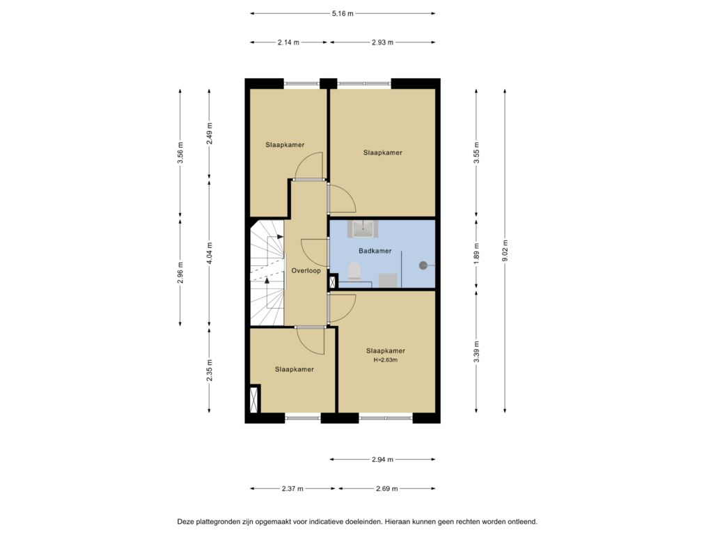 Bekijk plattegrond van 1e verdieping van C.A. Filipsonstraat 3