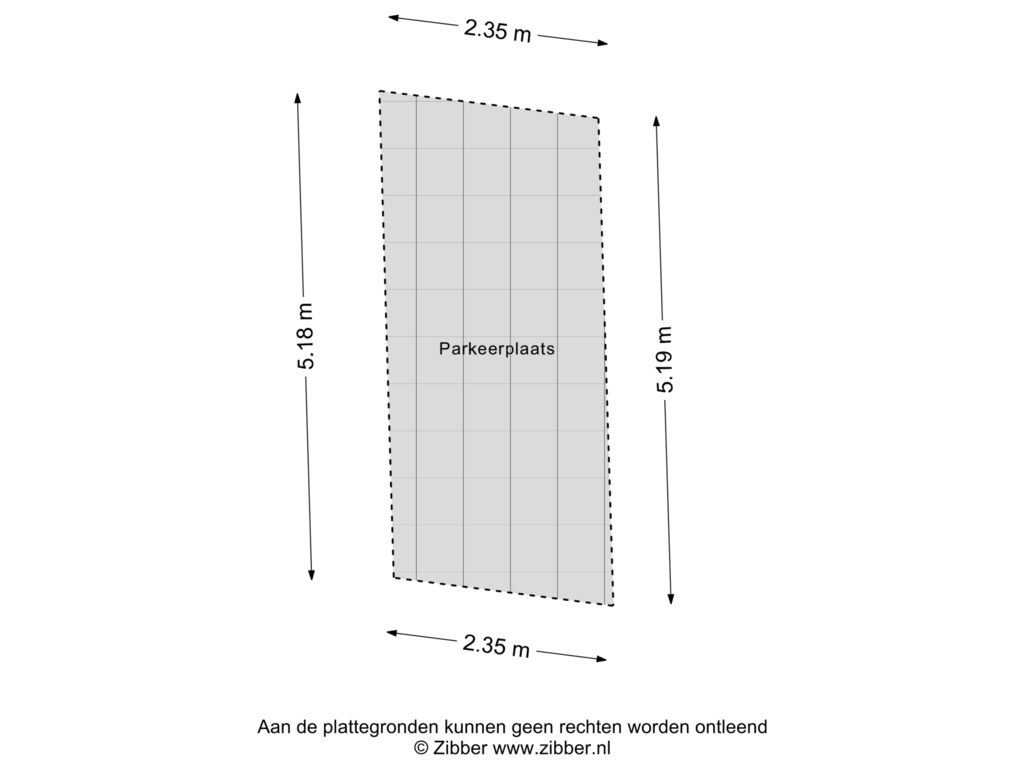 View floorplan of Parkeerplaats of Dr. J.M. den Uyllaan 187