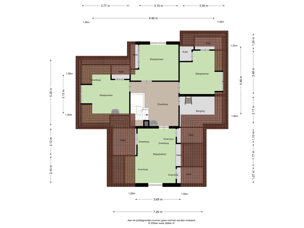 Bekijk plattegrond van Tweede verdieping van Park de Griffioen 2