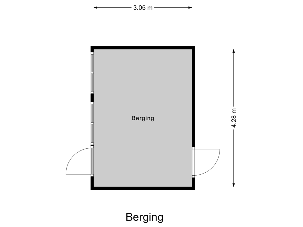 Bekijk plattegrond van Berging van Dijkstraat 5