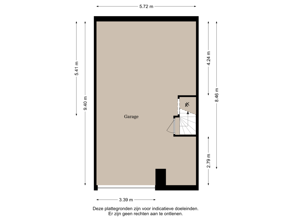 View floorplan of Kelder of Laan van Tolkien 201