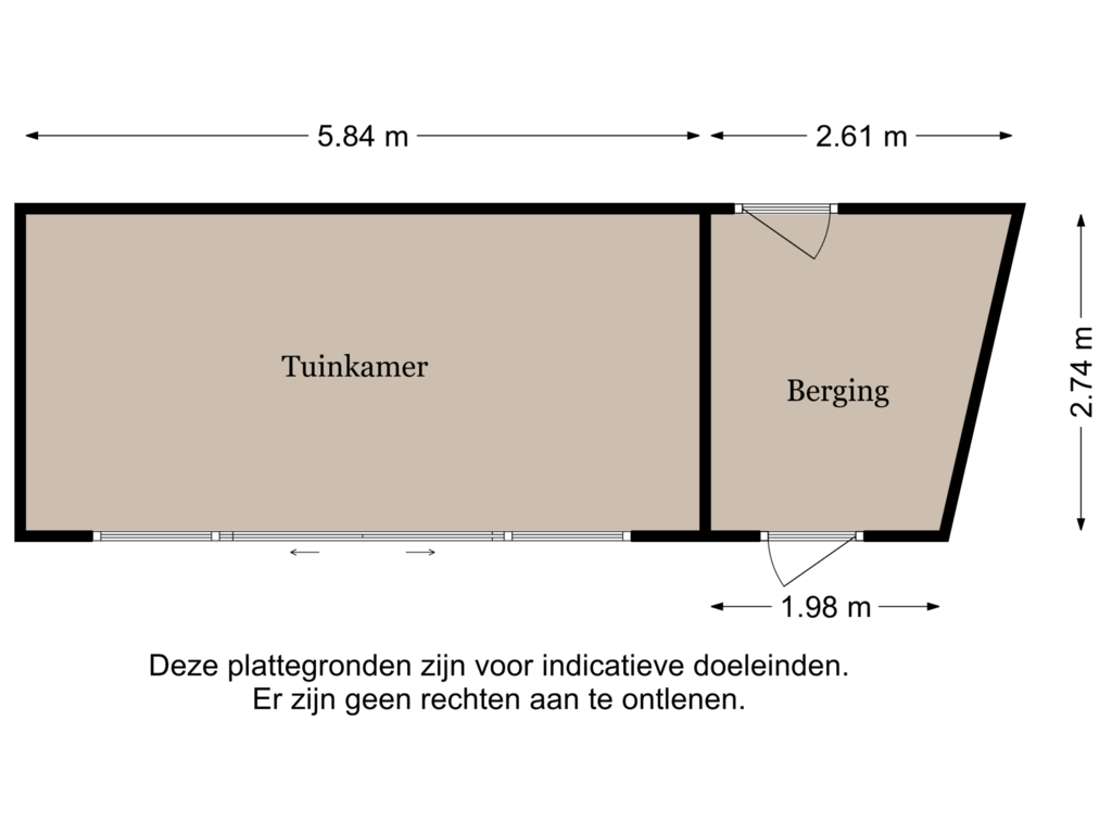 View floorplan of Berging of Laan van Tolkien 201