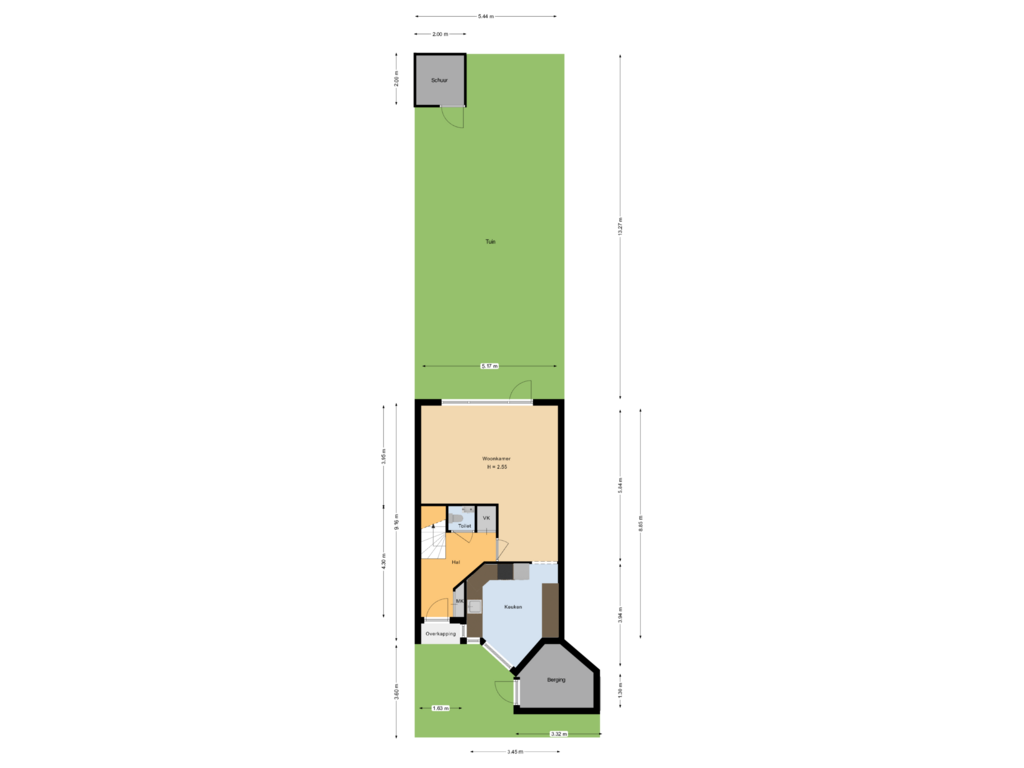 View floorplan of perceel of Does 8