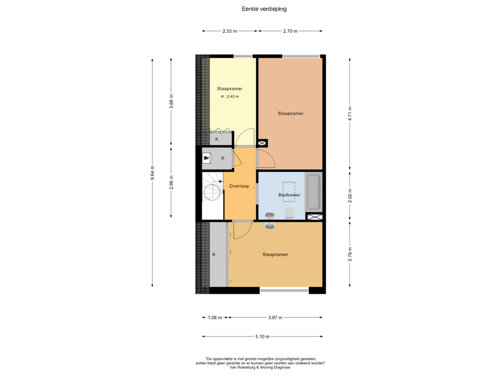 Bekijk plattegrond van Eerste verdieping van De Patrijs 78