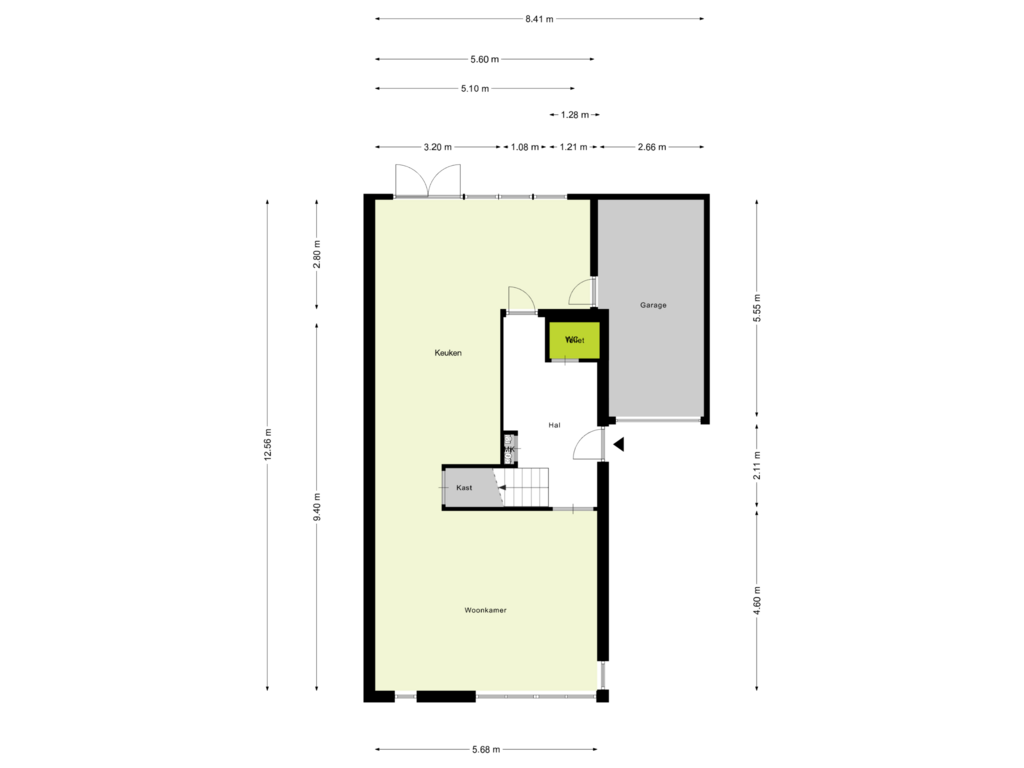 View floorplan of Begane grond of Lombardije 20